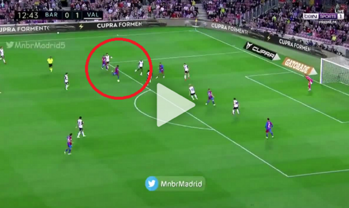 PIĘKNY GOL Ansu Fatiego na 1-1 w meczu z Valencią [VIDEO]